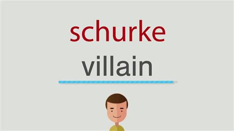 schurke englisch|schurke in english.